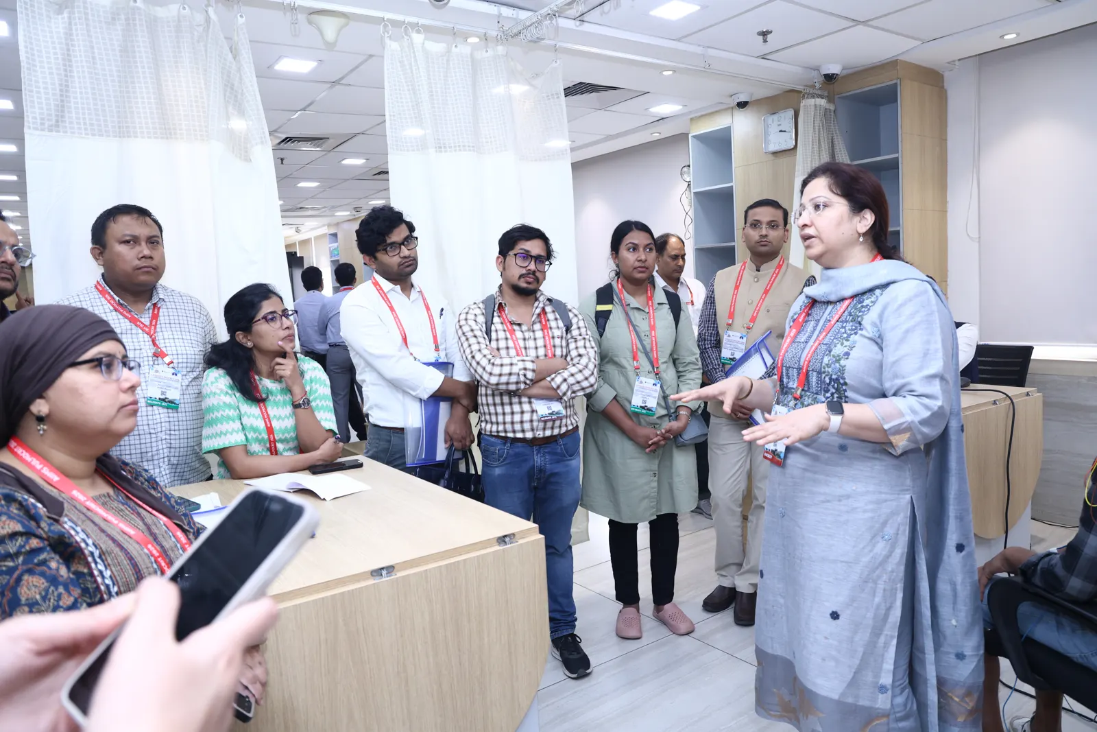 Practical teaching at a workshop